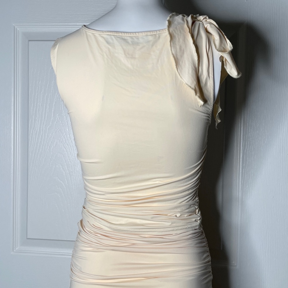 Lioness Cream Ruffle Tank Top & Ruffle High Low Skirt Set - Picture 9 of 9